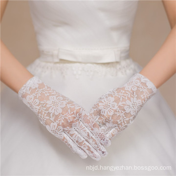 High quality lace appliques wrist length lady lace decoration wedding lace gloves